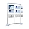 Freestanding Digital Screen / 3 x A3 Poster Holder / A4 & A5 Leaflet Dispenser