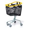 Plastic Shopping Trolley 100 Litre Yellow Handle