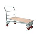 Cash and Carry Trolley - Zinc With Wooden Base