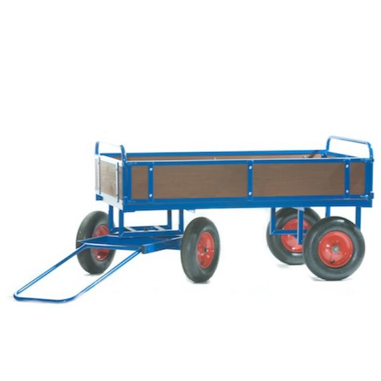 Turntable Truck 1500 x 700 mm, with Wooden Sides