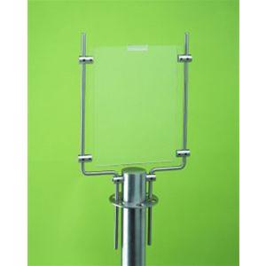 Satin Stainless Steel Rope Stand With Message