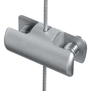 Double-sided vertical clamp for panels up to 7mm thick