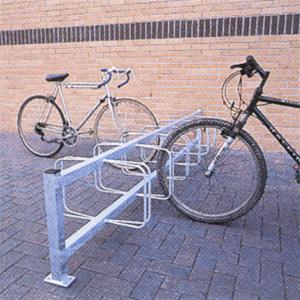 Double Sided Pillar Mounted Cycle Rack
