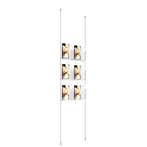 Ceiling to Floor Kit with 3 x Quadruple 1/3  A4 Dispensers