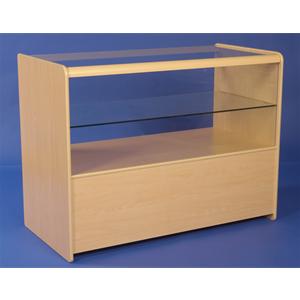 Flat Packed Half Glass Counter 