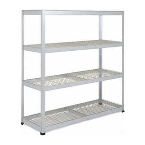 Galvanised Heavy Duty Warehouse Shelving with wire shelves