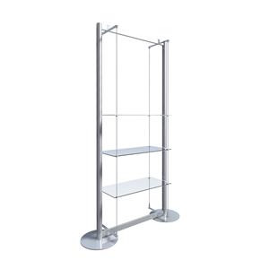 Freestanding Display with 3 Glass Shelves