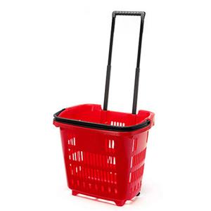 Trolley Shopping Basket Red 34 Litre 10-Pack