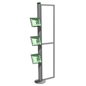 Metro Portable 1 Section Display Stand With Brochure Holders